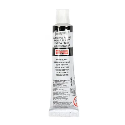 Culoare Tempera, Negru, 16 ml