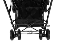 Carucior sport pentru copii KikkaBoo Beetle Black cu Spatar reglabil,Bara de protectie detasabila,Pliere tip umbrela si greutate redusa ,Copertina reglabila cu plasa de ventilatie,Roti pivotante detasabile,Pana la 22kg