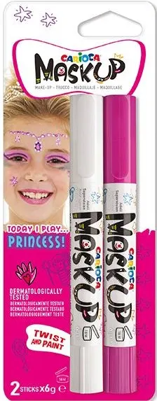 Cacioci de pictat pe fata Carioca Mask up - Printesa, 2 culori