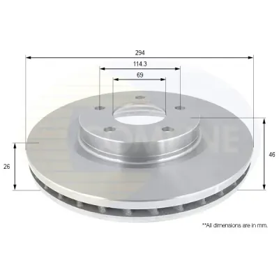 Disc frana COMLINE ADC2318V