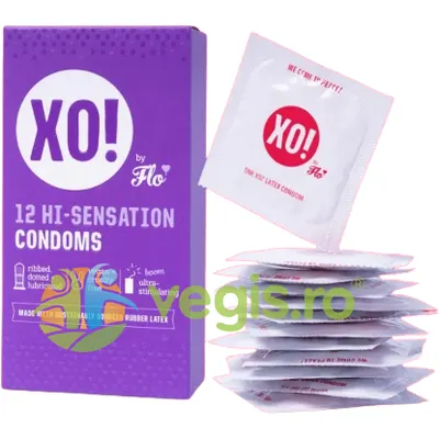 Prezervative din 100% Latex Natural Hi-Sensation XO! 12buc