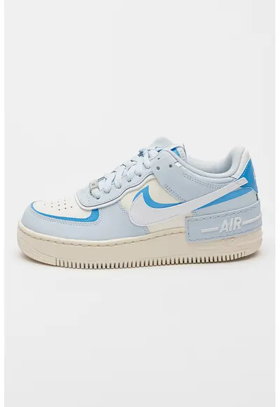 Pantofi sport Air Force 1 Shadow - Albastru pastel/Alb murdar/Crem