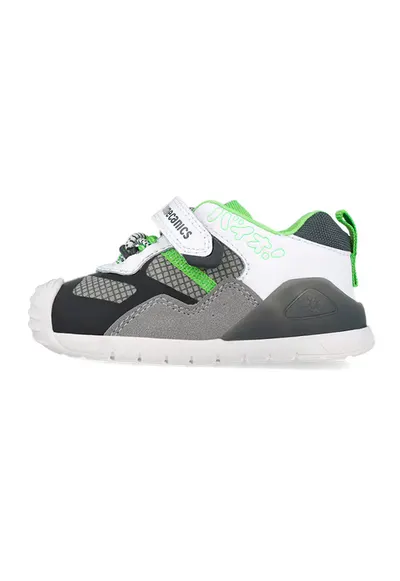 Pantofi sport colorblock - Alb/Verde/Gri inchis