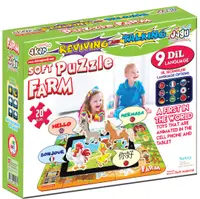 Puzzle educațional vorbitor Jagu - Ferma, 20 de piese