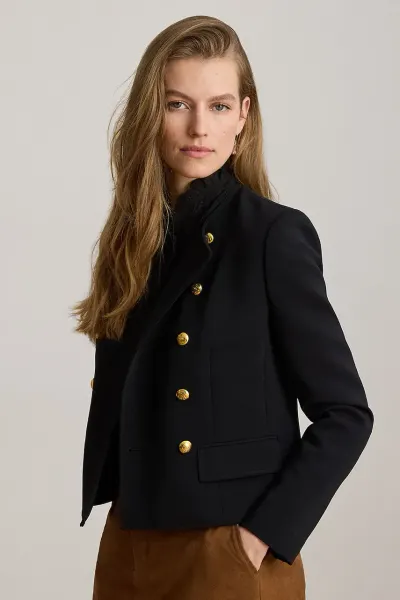 Lauren Ralph Lauren sacou cu două rânduri de nasturi pentru femei