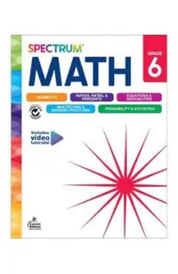 Spectrum Math Workbook, Grade 6