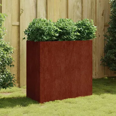 vidaXL Jardinieră, 80x40x80 cm, oțel corten