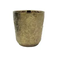 Mască de ghiveci auriu Mica 15x12 cm
