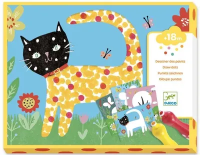 Set creativ de colorat Djeco Small Dots