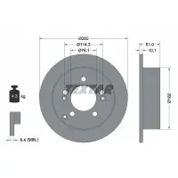 Disc frana TEXTAR 92156803