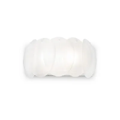 Aplica Ovalino, 2 becuri, dulie E27, L:340mm, H:170mm, Alb