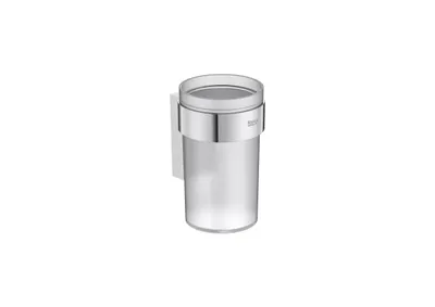 Pahar baie Roca Victoria A817894C00, montare pe perete, plastic, Crom