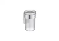 Pahar baie Roca Victoria A817894C00, montare pe perete, plastic, Crom