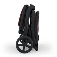 Carucior pentru copii Kinderkraft Nubi 3 Dark Ruby autopliabil, cadru din aluminiu, greutate admisa 22 kg, accesorii incluse