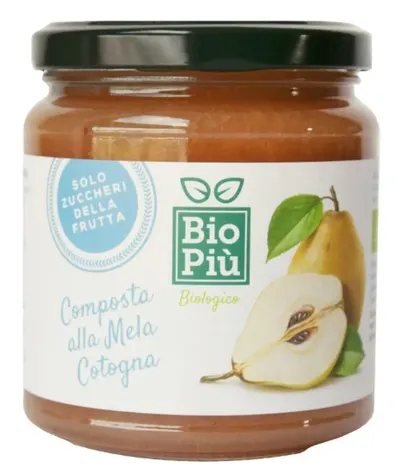 Dulceață de gutui bio, fără zahăr, 320 g, Bio Piu