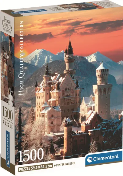 Puzzle Clementoni din 1500 piese - Neuschwanstein