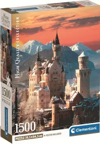 Puzzle Clementoni din 1500 piese - Neuschwanstein