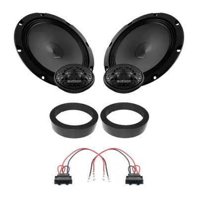 Pachet difuzoare auto Audison Prima dedicat usi fata Volkswagen Touareg 2010-2018, RMS 100W, 200mm