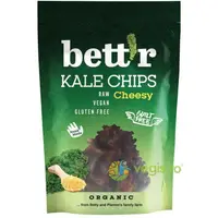 Chips-uri din Kale cu Aroma de Branza Raw fara Gluten Ecologice/Bio 30g
