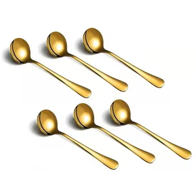 Linguri din Inox, Berglander, Auriu, 6 Bucati