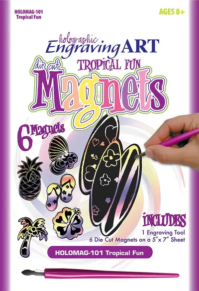 Set pentru gravare cu elemente magnetice Royal - Tropical Fun