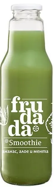 Smoothie, Ananas, Aloe Vera și Mentă, 750 ml, Frudada