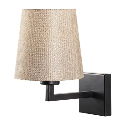 Aplică de perete neagră/crem ø 18 cm Profil – Opviq lights