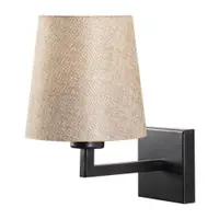 Aplică de perete neagră/crem ø 18 cm Profil – Opviq lights