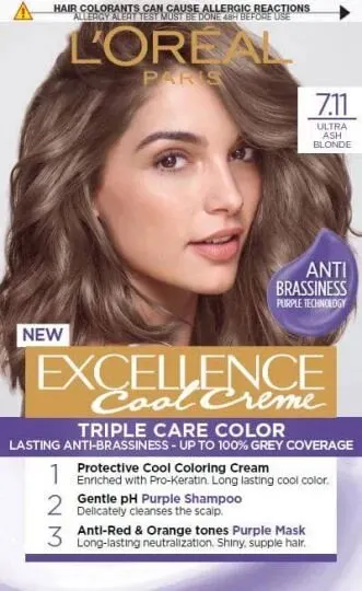 L'Oréal Excellence Vopsea de păr , 7.11 Ultra Ash Blonde