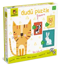Puzzle educativ - Dudu Puzzle Frame: Animalute de companie