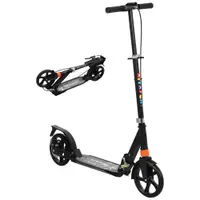 AIYAPLAY Trotinetă copii, trotinetă pliabilă cu 2 roți, ghidon cu 4 trepte de reglaj pe înălțime, 94 x 36 x 88-103 cm, negru | Aosom Romania