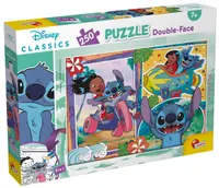 Puzzle cu două fețe Lisciani pentru colorare 250 piese - Lilo și Stitch