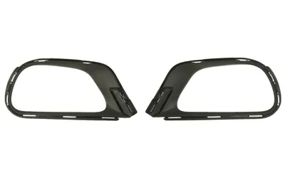 Grila ventilatie bara protectie stanga/dreapta potrivit CITROEN C3 III dupa 2020 - (2 buc., plastic, negru)