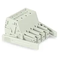 1-conductor female plug; 100% protected against mismating; Locking lever; direct marking; 10 mm²; Pin spacing 7.62 mm; 6-pole; 10,00 mm²; light gray