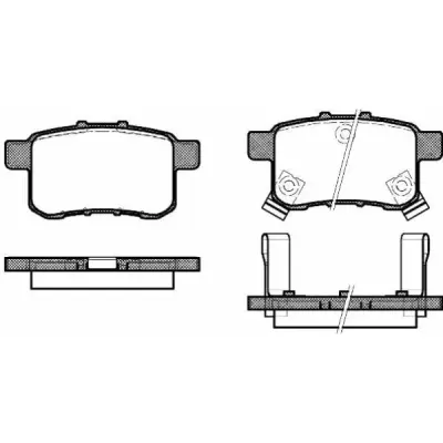 Set placute frana, frana disc REMSA 1332.02