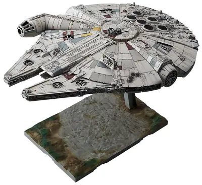 Model asamblat Bandai Cosmic : Star Wars - Millennium Falcon, 1:144