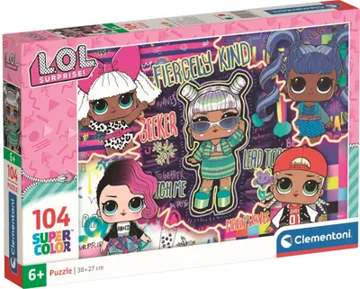Puzzle pentru copii Clementoni din 104 piese - LOL Surprise