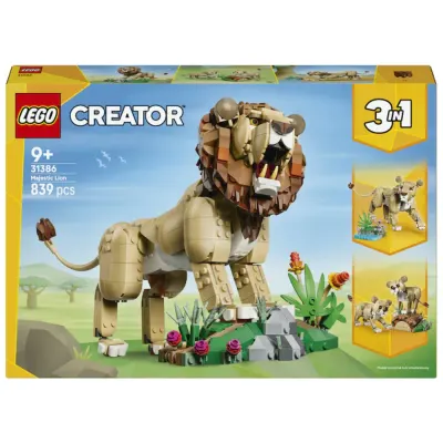 Lego Creator 3 in 1 - Animale salbatice - Leu maiestuos (31386)