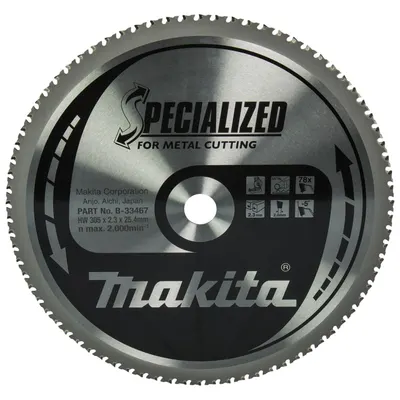 Disc circular pentru metal Makita - Specialized, B-33467, 305 mm, 78 dinți