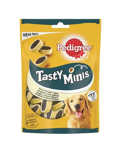 PEDIGREE Tasty Minis 6x140 recompense caini cu vita si branza
