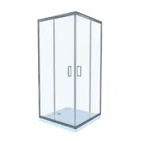 Cabina de dus simpla Celesta Titan patrata sticla transparenta 6 mm 80 x 80 x 190 cm profil crom