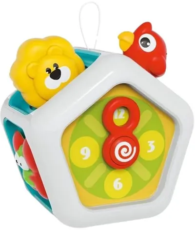 Jucărie educativă pentru bebeluși Raya Toys - Minge activă cu șapte fețe Cartoon