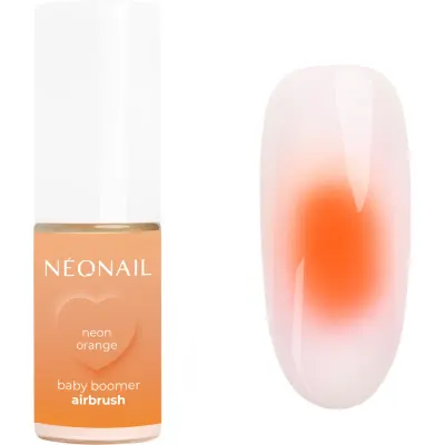 NEONAIL Baby Boomer Airbrush pudră colorată pentru unghii culoare Neon Orange 5 g