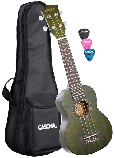 Ukulele soprano Cascha - HH 2265, verde
