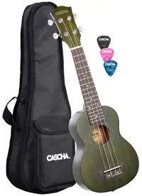 Ukulele soprano Cascha - HH 2265, verde