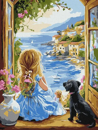 Set de pictură după numere Ideyka - Visare, 30 x 40 cm