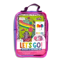 Kit portabil de activitati si colorat - Unicorni - Let s Go! Unicorn Candy Town