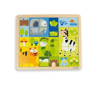 Puzzle din lemn Andreu toys de 30 piese - Jungla
