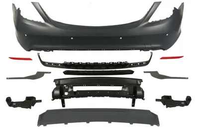Bara Spate, AMG STYLING, cu valabilitate, cu gauri pentru senzorii de parcare, grund potrivit MERCEDES S W222, V222, X222 05.13-04.17