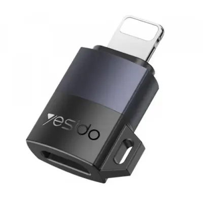 Adaptor Date si Incarcare microUSB - Lightning Yesido GS30 (Gri)